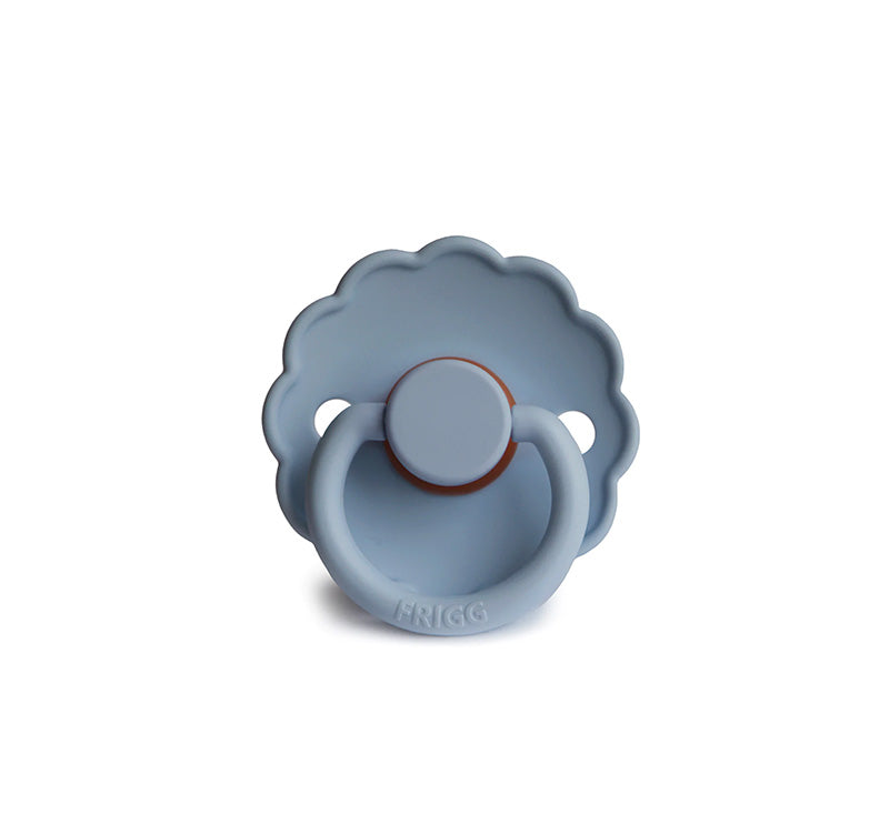 Daisy Natural Rubber Pacifier - Glacier Blue