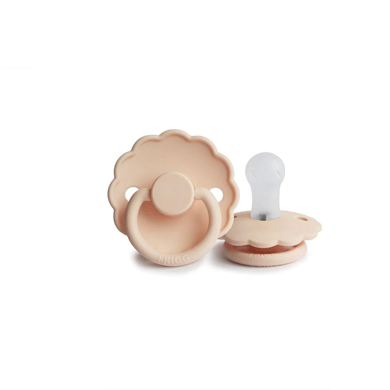 Daisy Silicon Pacifier - Pink Cream