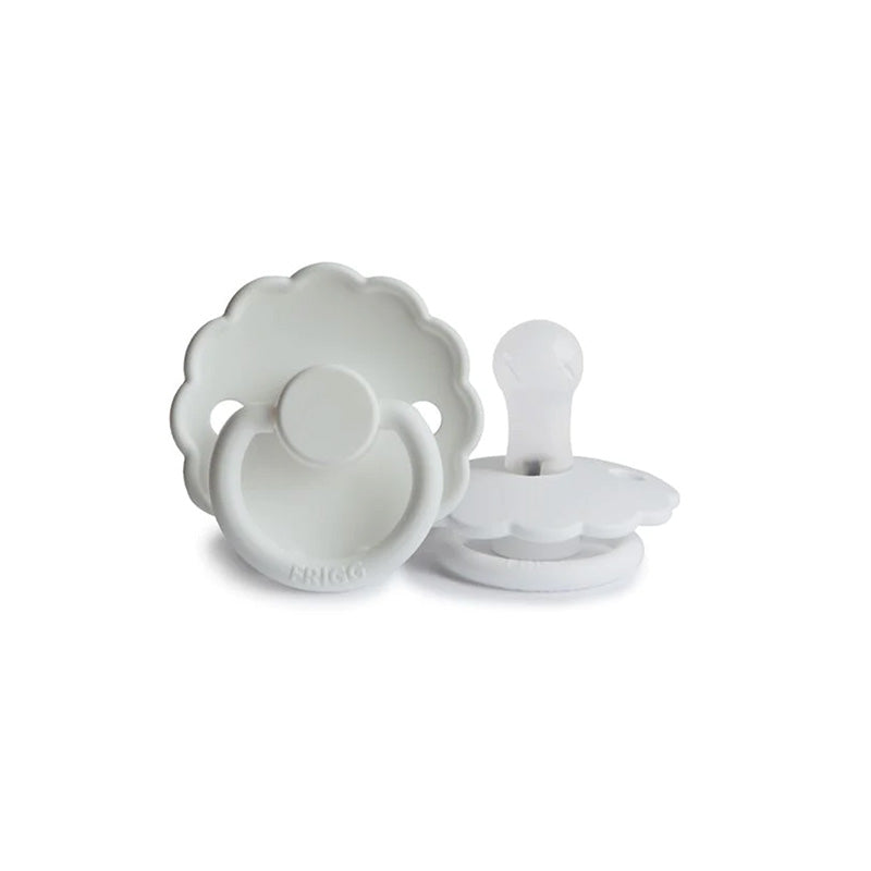 Daisy Silicon Pacifier - Bright White