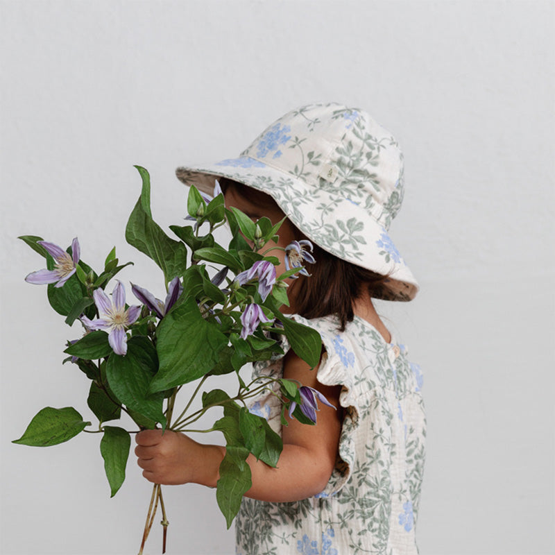 Muslin Sun Hat | Plumbago