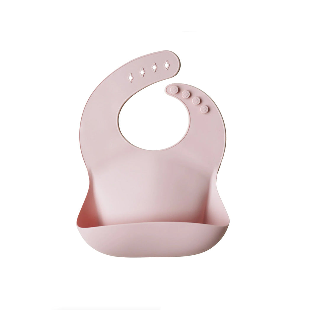 Silicone Baby Bib - Blush