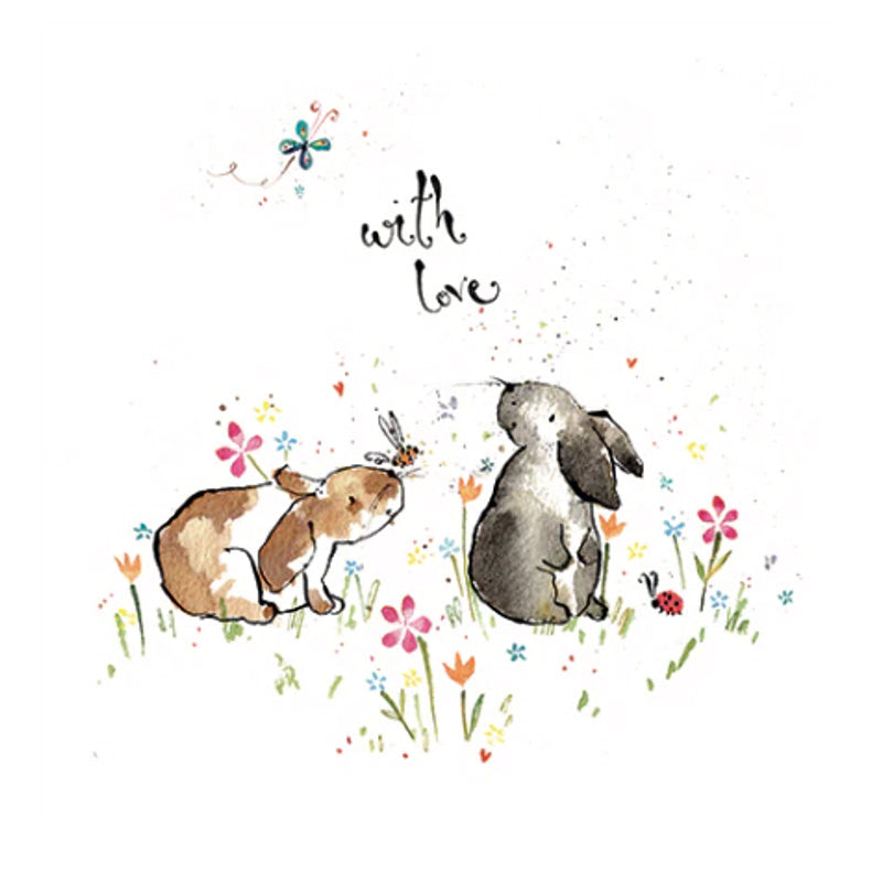 Bunnies with Love | Greeting Card