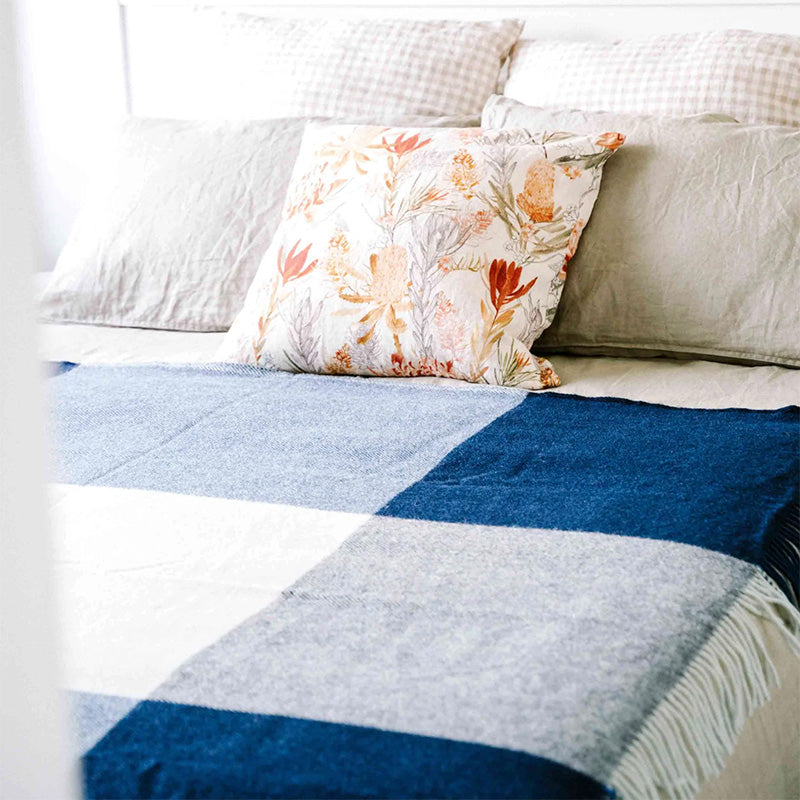 NZ Lambs Wool Throw | Carpies Check