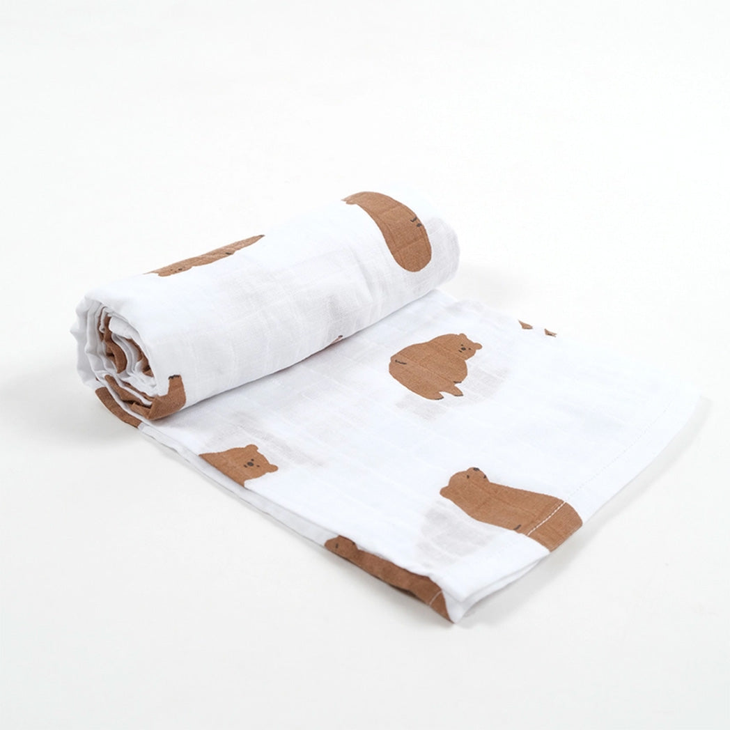 Muslin Wrap - Chubby Bear
