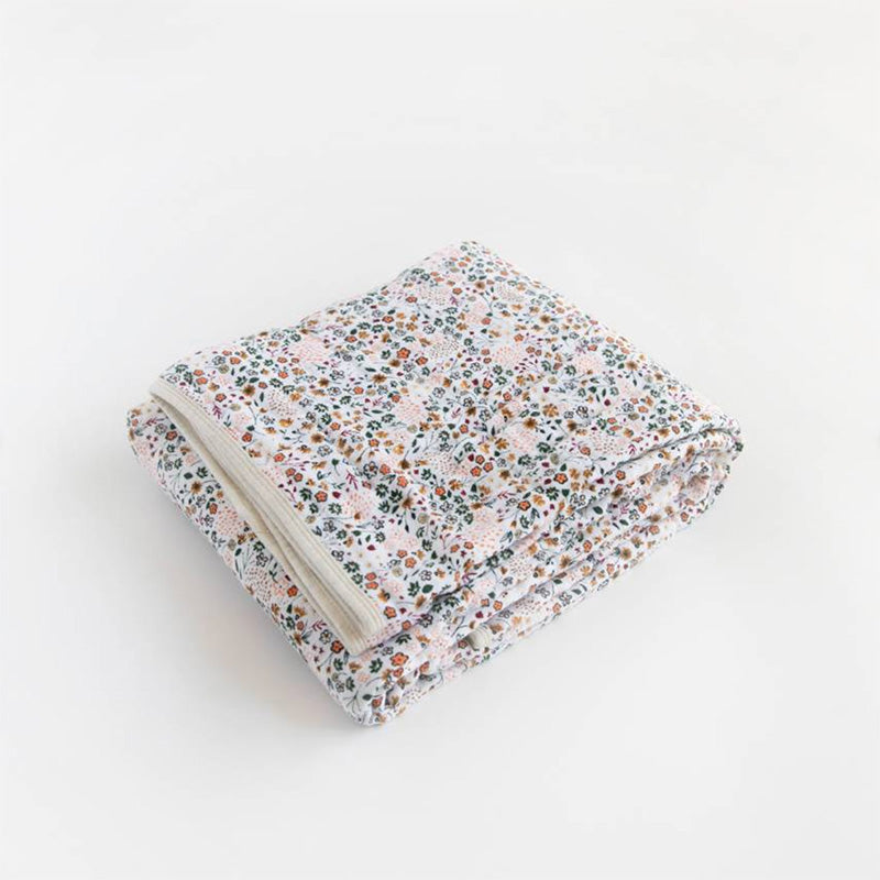 Cotton Muslin Quilt - Pressed Petals