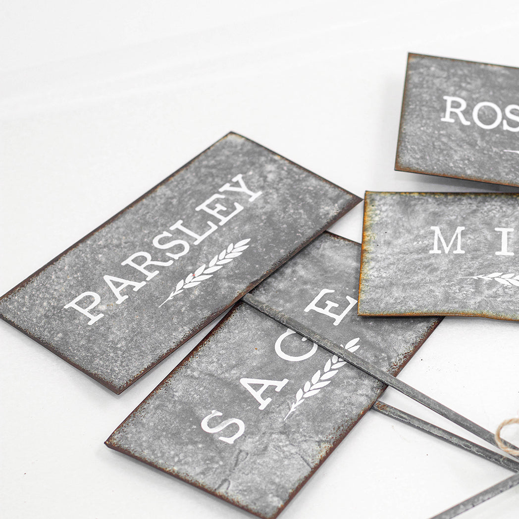 Metal Herb Stakes | set of 5