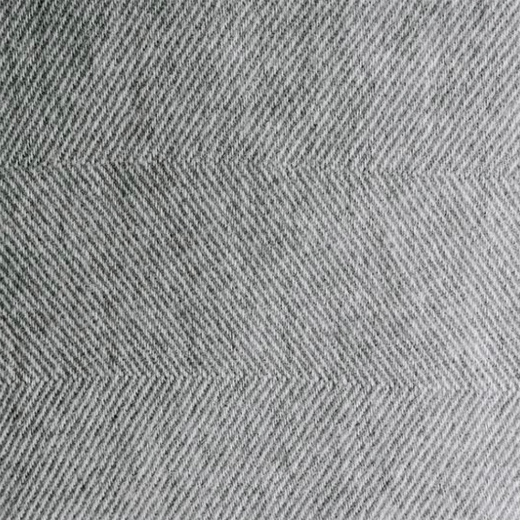 NZ Lambs Wool Throw | Gully Grey Herringbone