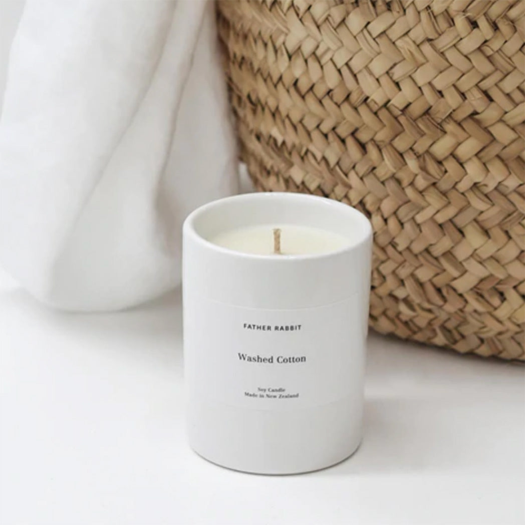 Soy Scented Candle | Washed Cotton