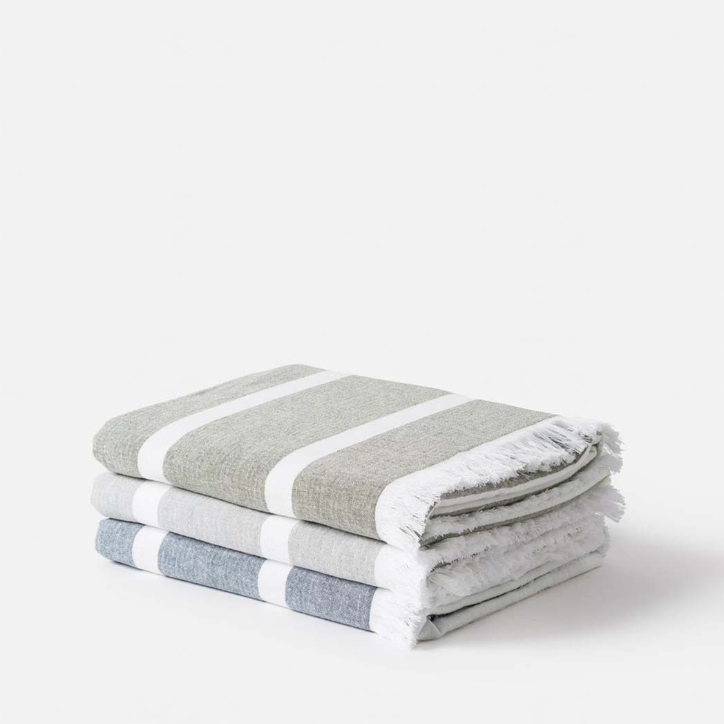 Stripe Organic Cotton Beach Towel