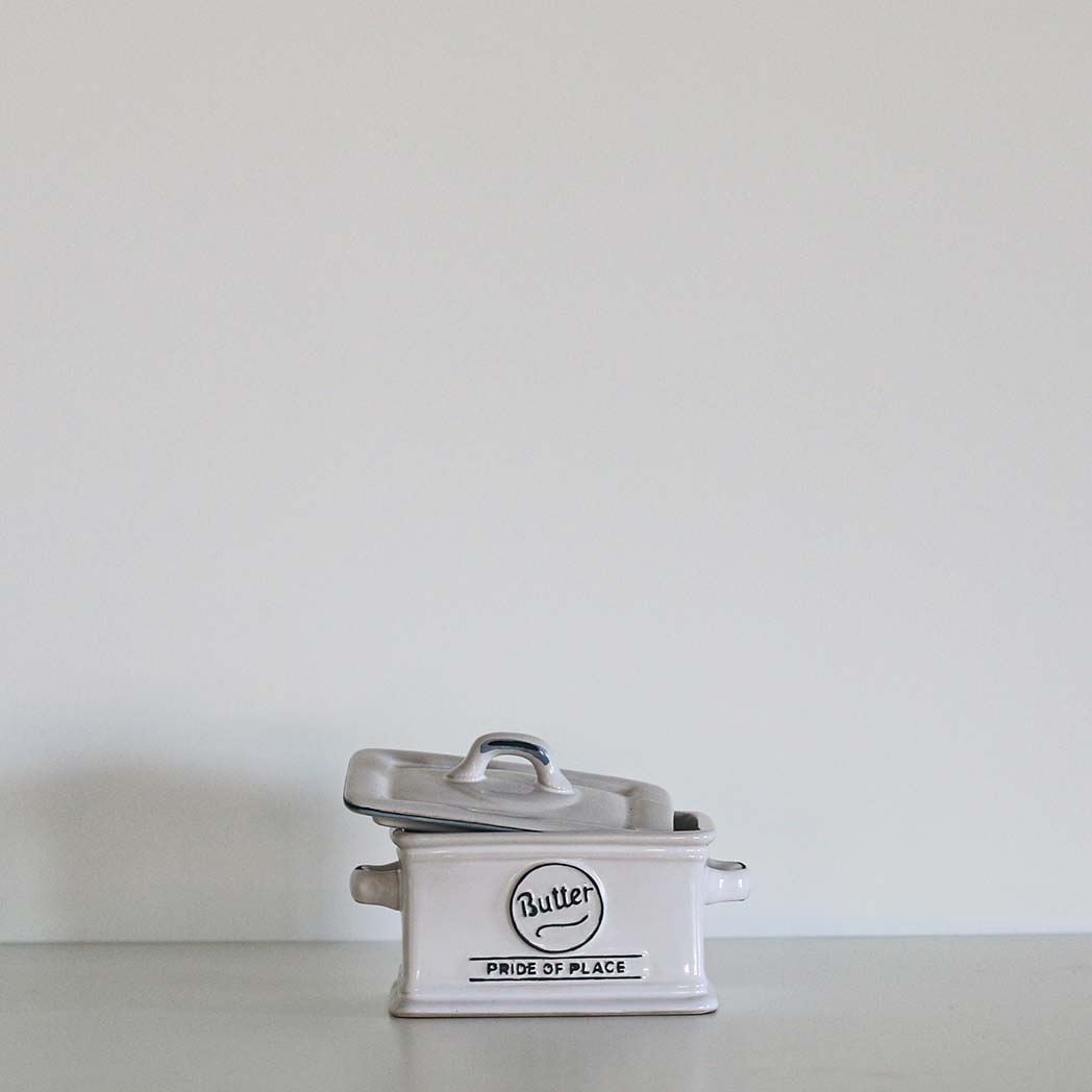 Butter Dish | White
