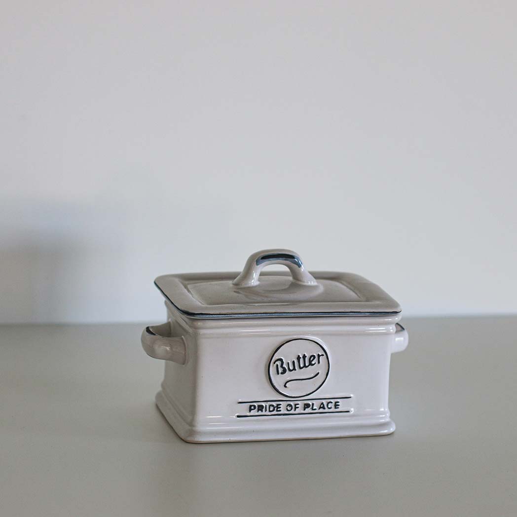 Butter Dish | White