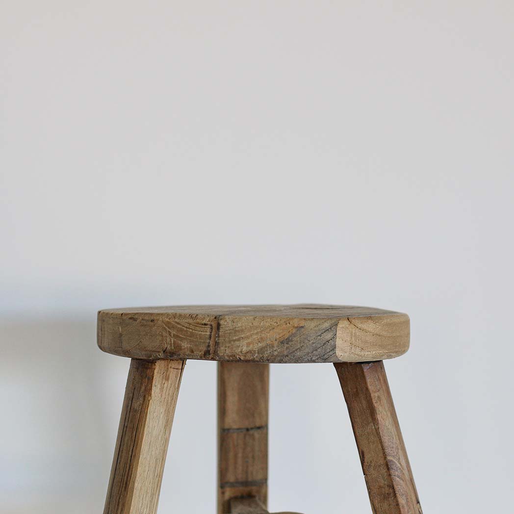 Natural Parq Foot Stool - Round