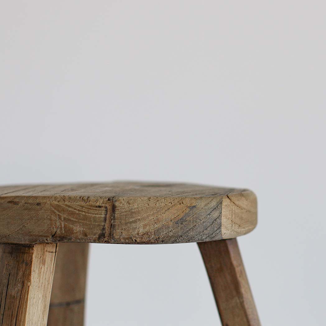 Natural Parq Foot Stool - Round