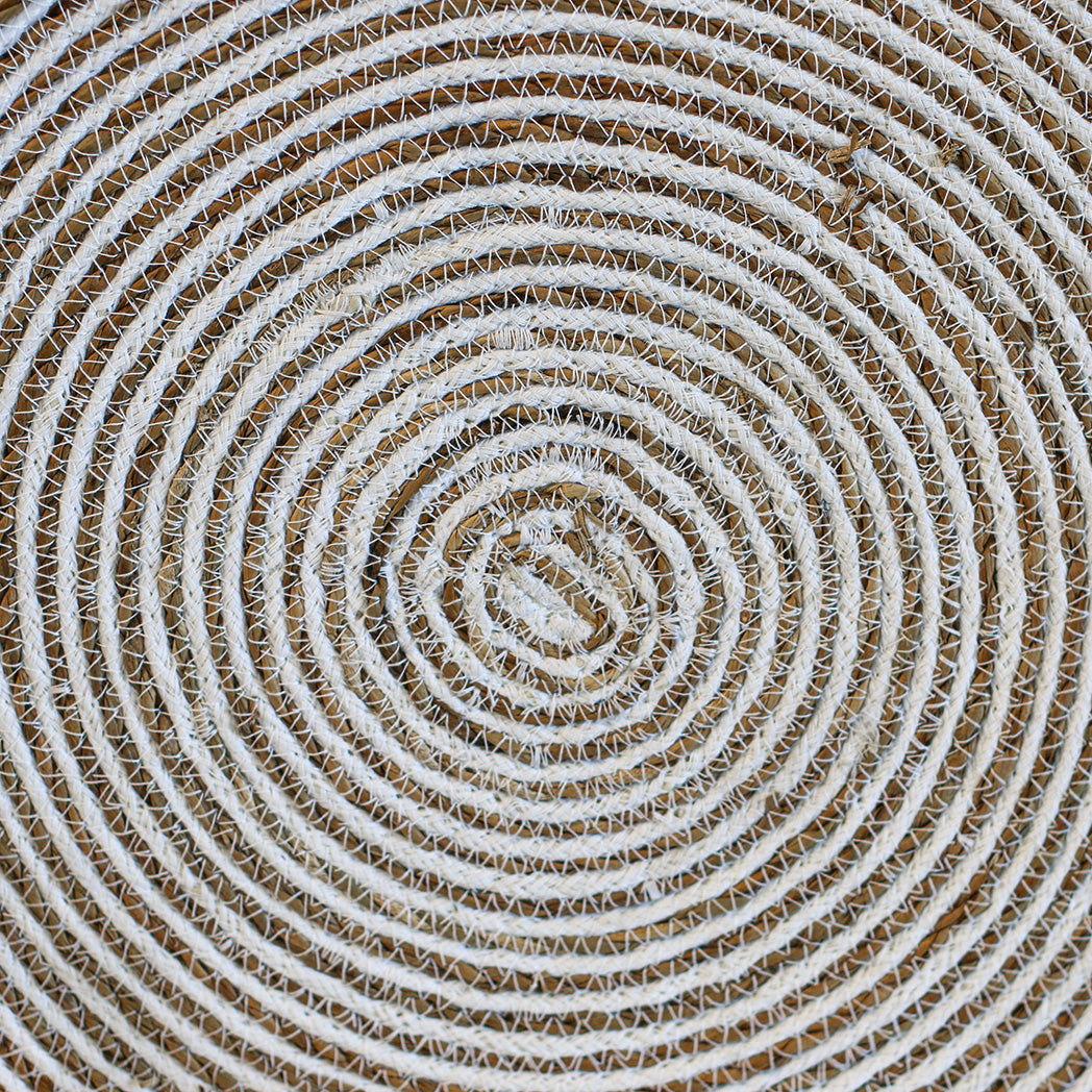 Round Simply White Placemat s/4