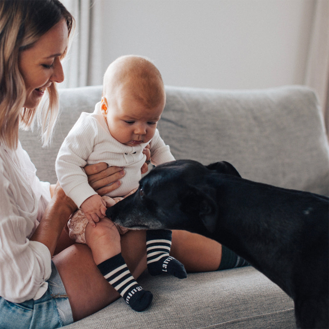 Baby Merino Wool Crew Socks | SLATE