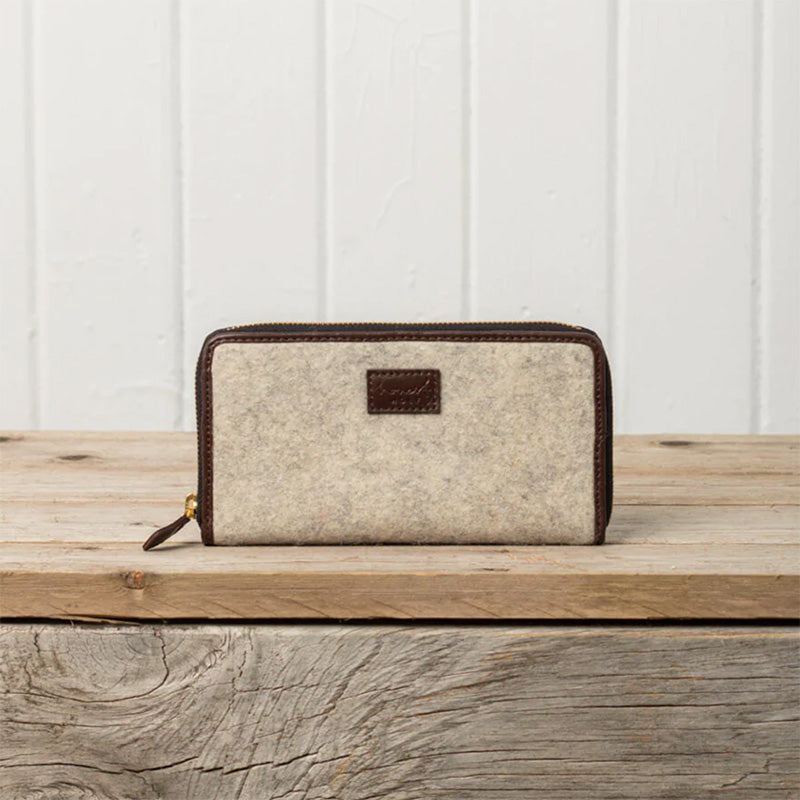 Honest Wolf Zip Wallet | Taupe