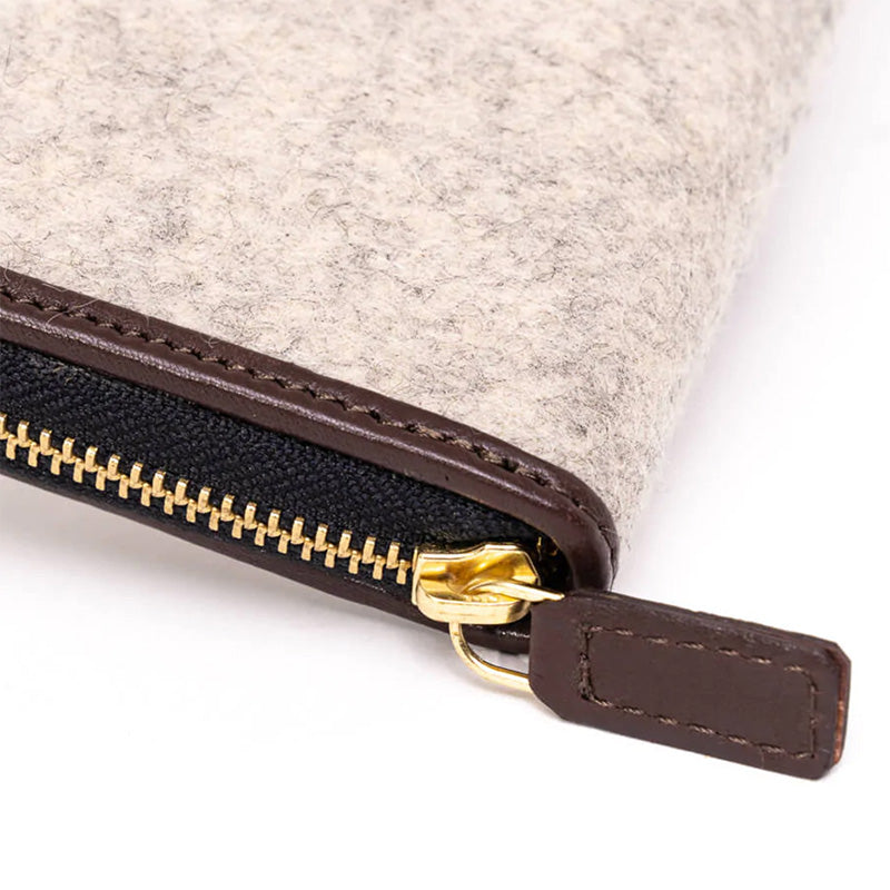 Honest Wolf Zip Wallet | Taupe