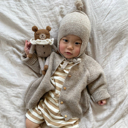 Baby Wool Cardigan | Oatmeal