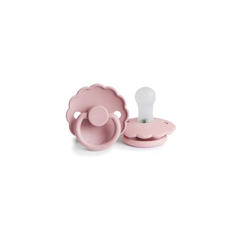 Daisy Silicon Pacifier - Baby Pink