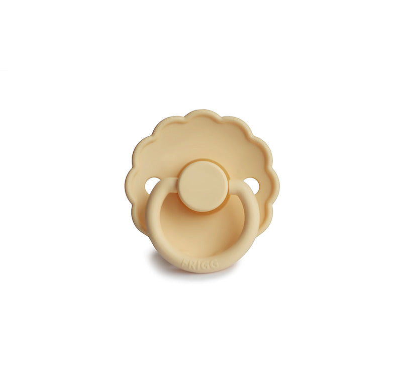 Daisy Natural Rubber Pacifier - Pale Daffodil