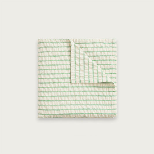 Muslin Swaddle | Emerald Stripe