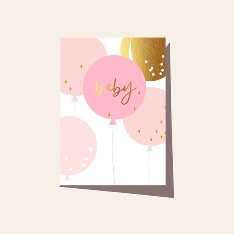 Baby Balloon Pink | Greeting Card