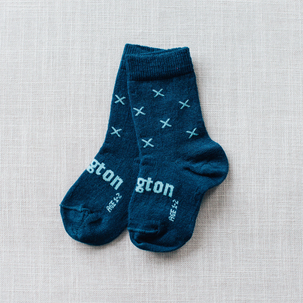 Baby Merino Wool Crew Socks | Arctic