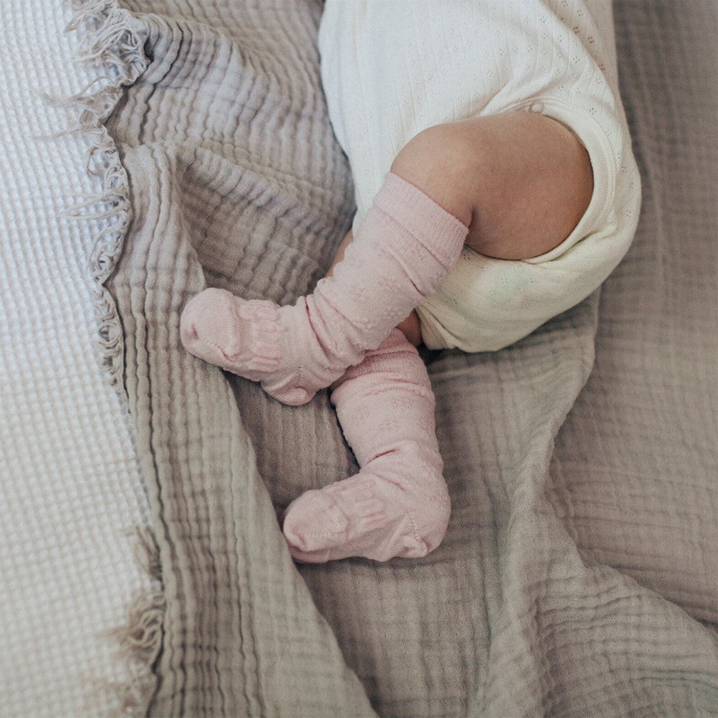 Lamington | Merino Wool Socks | Baby | Dahlia