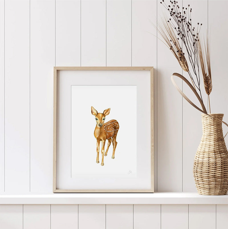 A4 Woodland Deer | Limited Edition Print - Unframed
