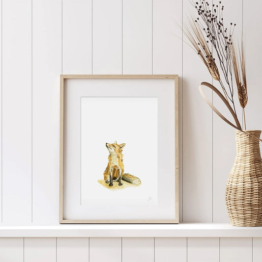 A4 Woodland Fox | Limited Edition Print - Unframed