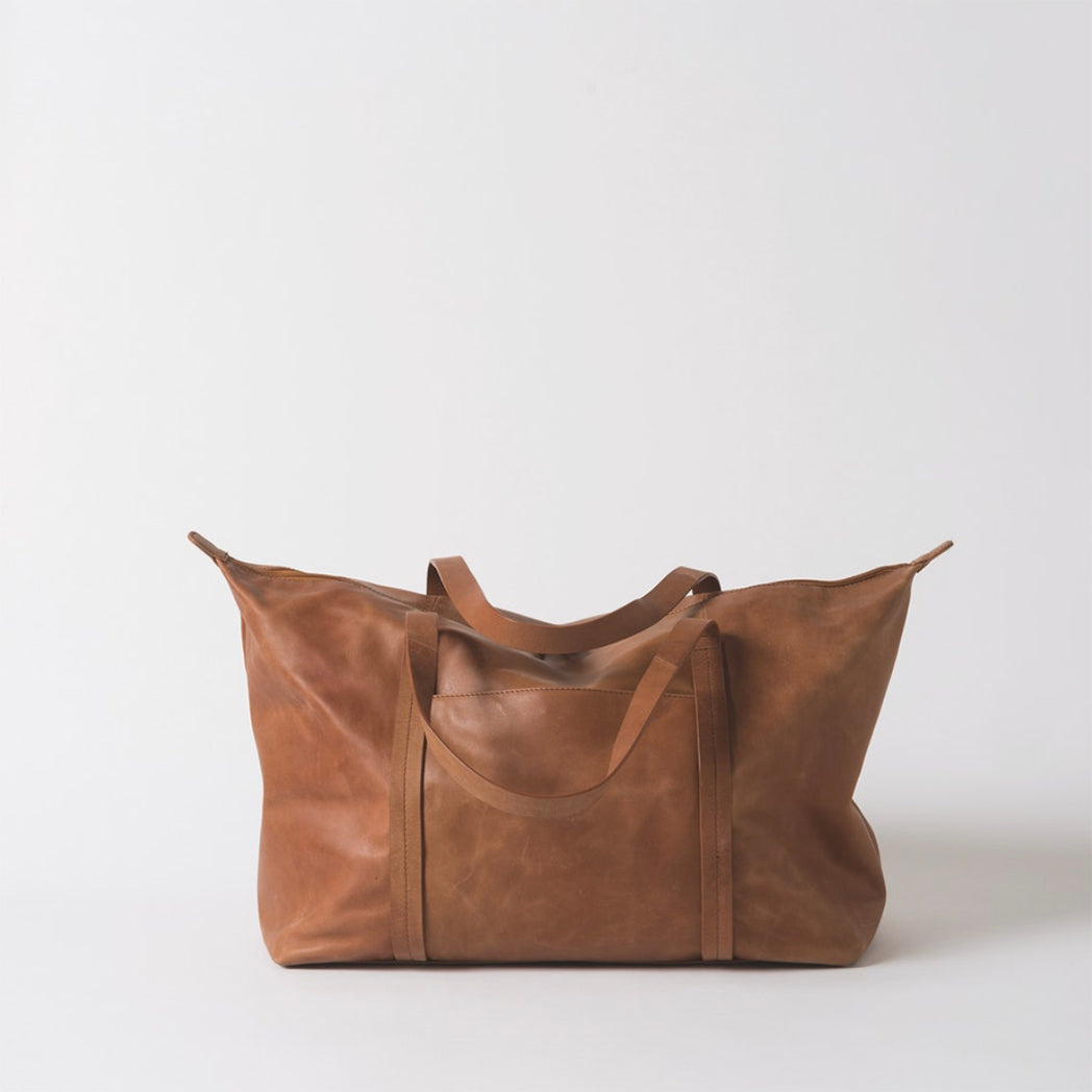 Frank Leather Duffle Bag | Tan