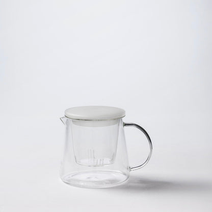 Glass Tea Pot w Frosted Lid