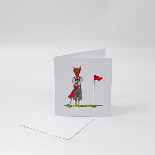 Golfing Fox | Greeting Card