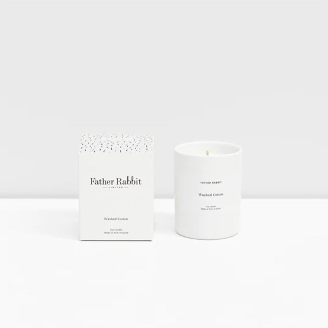 Soy Scented Candle | Washed Cotton