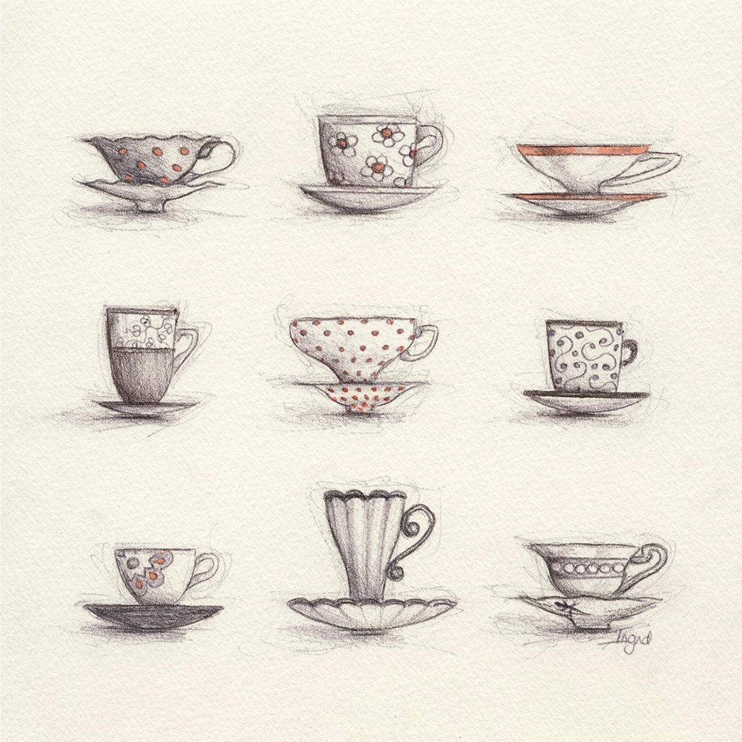 Tea Cups | Greeting Card