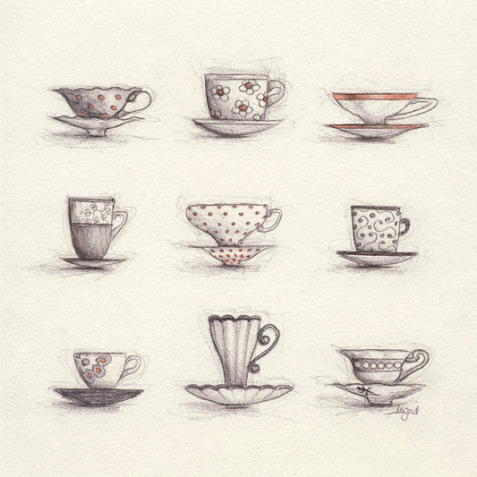 Tea Cups | Greeting Card