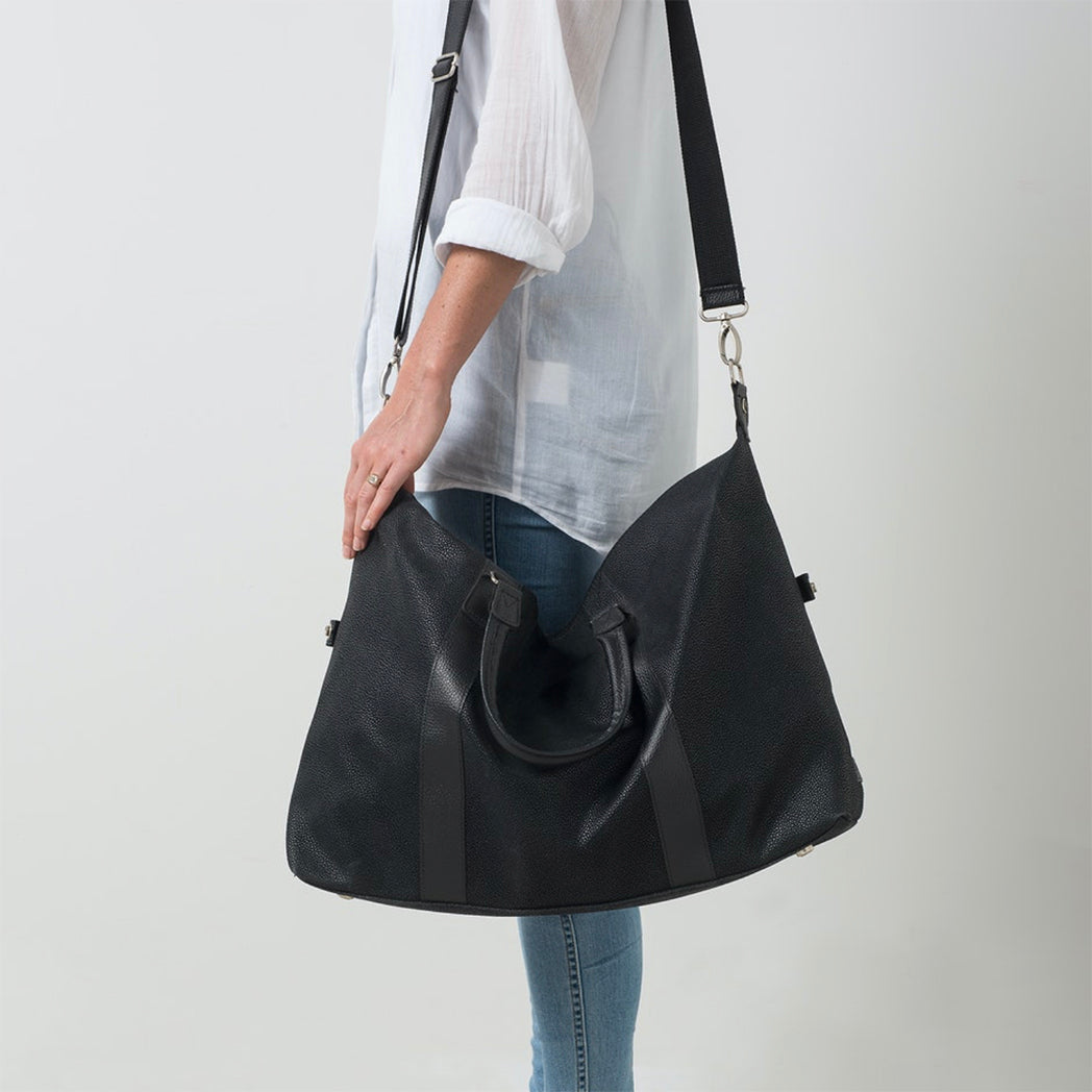 Weekender Bag w/ Black Handles | Black